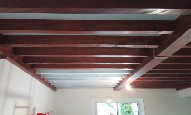 Rénovation d'un plafond à la française à Montbrison